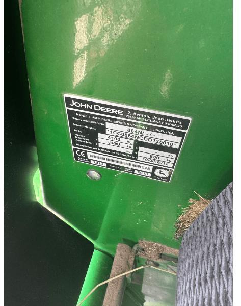 JOHN DEERE 864 - Rituļu prese: foto 5 JOHN DEERE 864 - Rituļu prese: foto 5