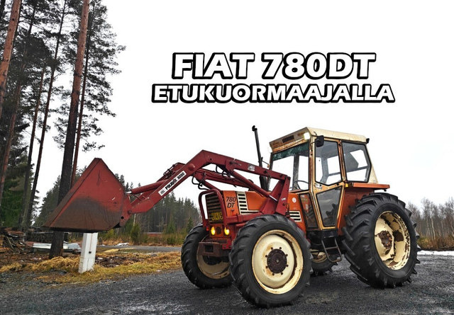 Fiat 780DT etukuormaajalla - Traktors: foto 1 Fiat 780DT etukuormaajalla - Traktors: foto 1