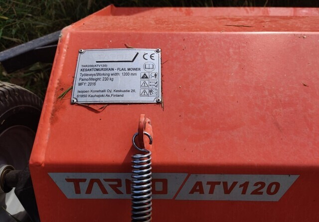 Pļaujmašīna-smalcinātājs Tarmo ATV120 kesantomurskain - VIDEO: foto 6