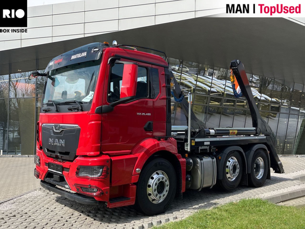 MAN TGS 26.480 6x2/4 BL CH Euro6 Pritarder Klima AHK - Būvgružu konteineru vedējs: foto 1 MAN TGS 26.480 6x2/4 BL CH Euro6 Pritarder Klima AHK - Būvgružu konteineru vedējs: foto 1