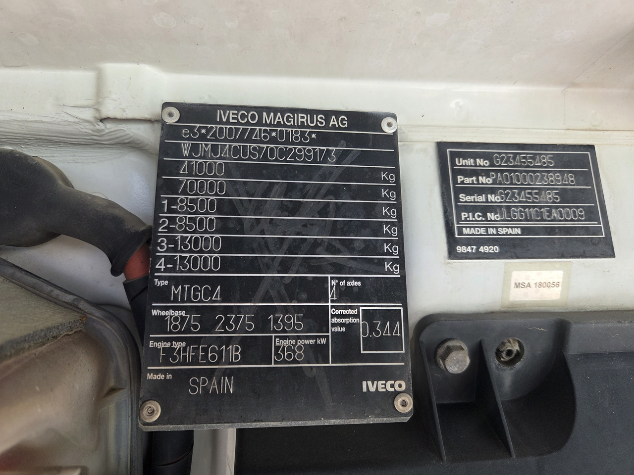 Kravas automašīna pašizgāzējs IVECO TRAKKER 500 8x4 EURO6 Bordmatik: foto 16