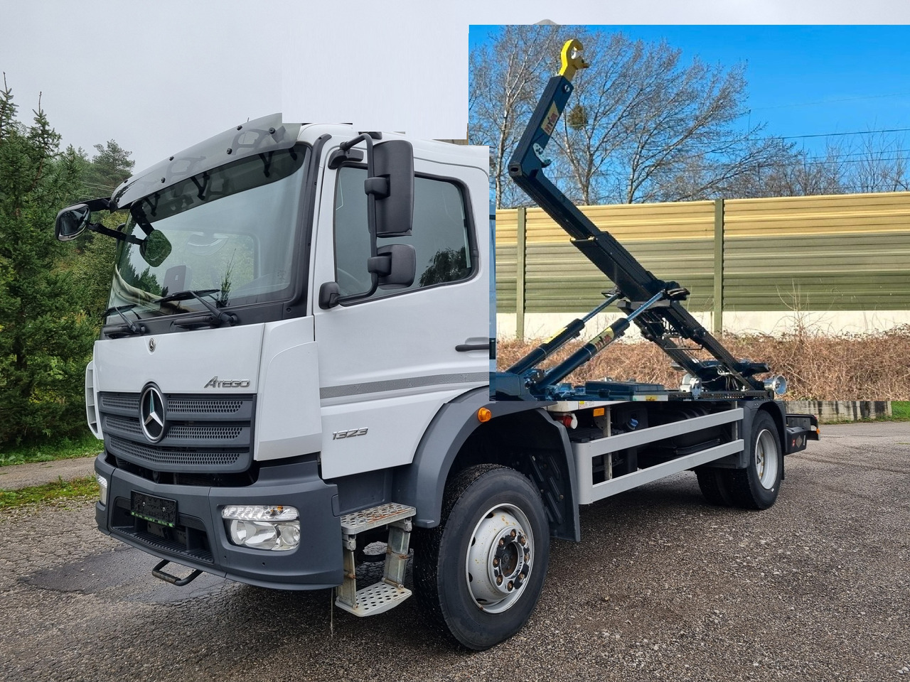 MERCEDES-BENZ ATEGO 1323 4x4 ABROLKIPPER - Pacēlājs ar āķi: foto 1 MERCEDES-BENZ ATEGO 1323 4x4 ABROLKIPPER - Pacēlājs ar āķi: foto 1