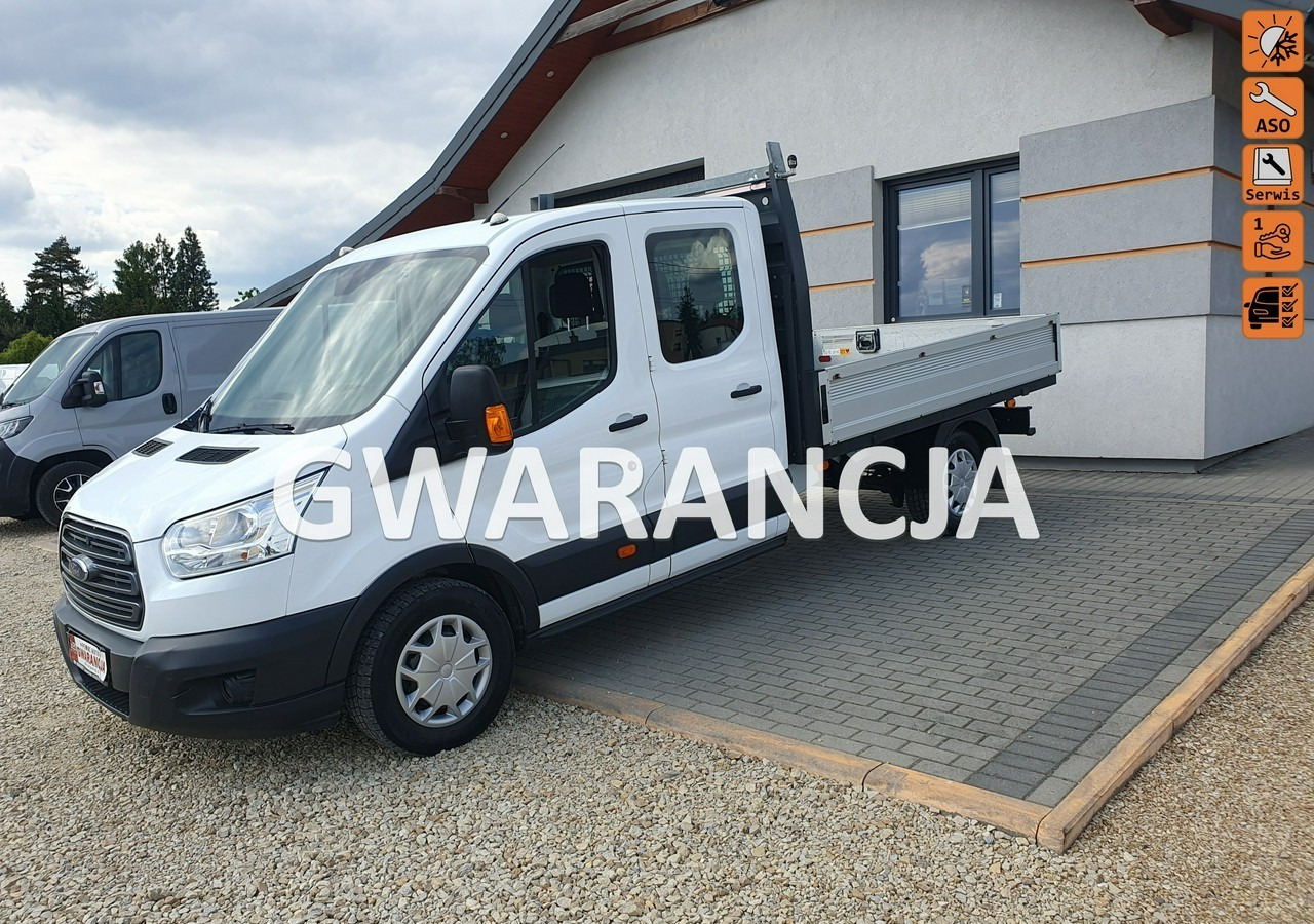 Ford Transit doka*brygadówka *7 osób *klima - Automašīna ar kravas platformu, Kravas-pasažieru furgons: foto 1 Ford Transit doka*brygadówka *7 osób *klima - Automašīna ar kravas platformu, Kravas-pasažieru furgons: foto 1