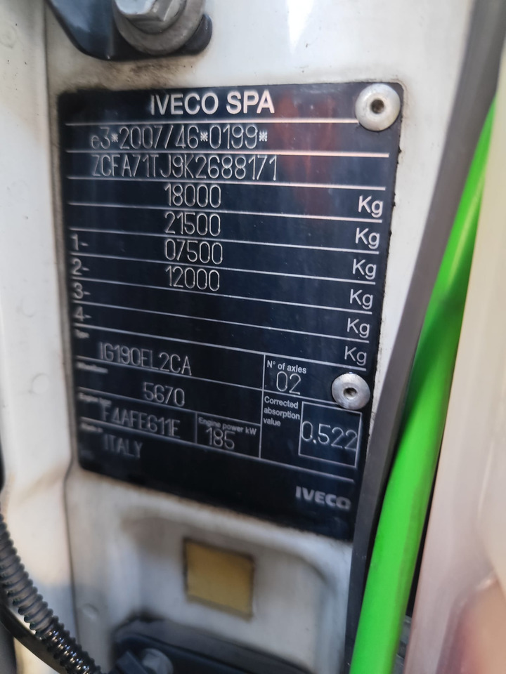 IVECO EUROCARGO 180-250 - Šasija kravas automašīna, Kravas auto ar manipulatoru: foto 4 IVECO EUROCARGO 180-250 - Šasija kravas automašīna, Kravas auto ar manipulatoru: foto 4