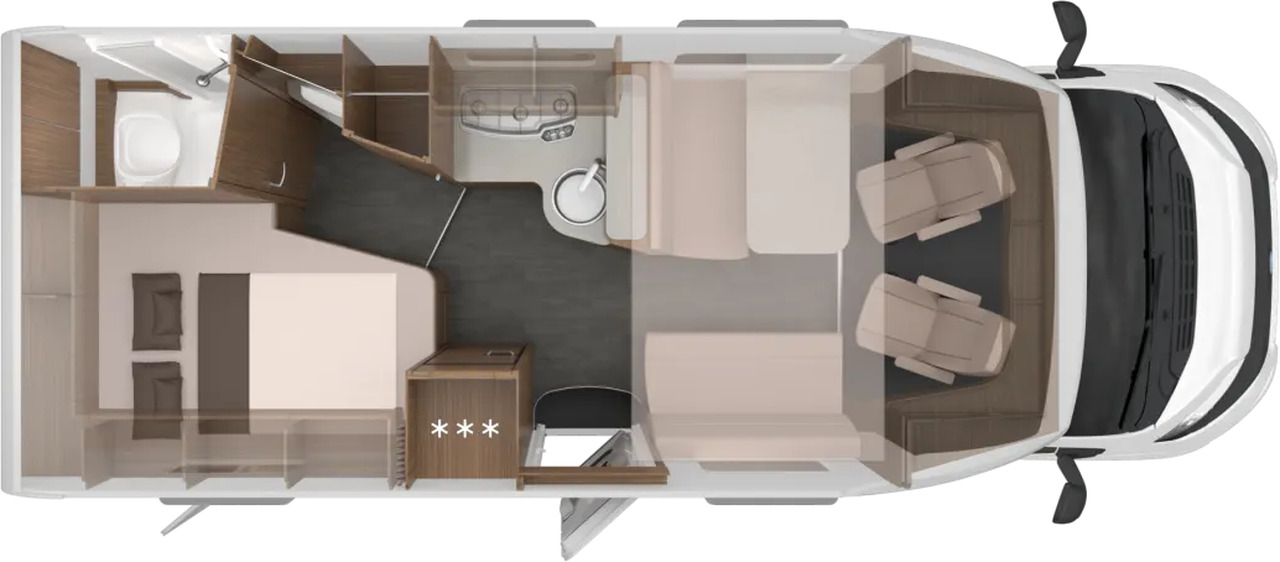 Wohnmobil Knaus L!VE WAVE 650 MF - Daļēji integrētais kemperis: foto 2 Wohnmobil Knaus L!VE WAVE 650 MF - Daļēji integrētais kemperis: foto 2