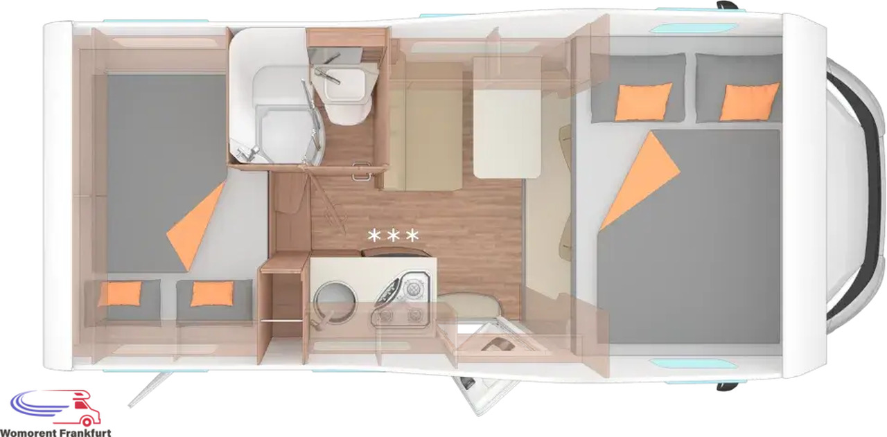 Wohnmobil Weinsberg CaraHome 550 MG - Alkov kemperis: foto 4 Wohnmobil Weinsberg CaraHome 550 MG - Alkov kemperis: foto 4