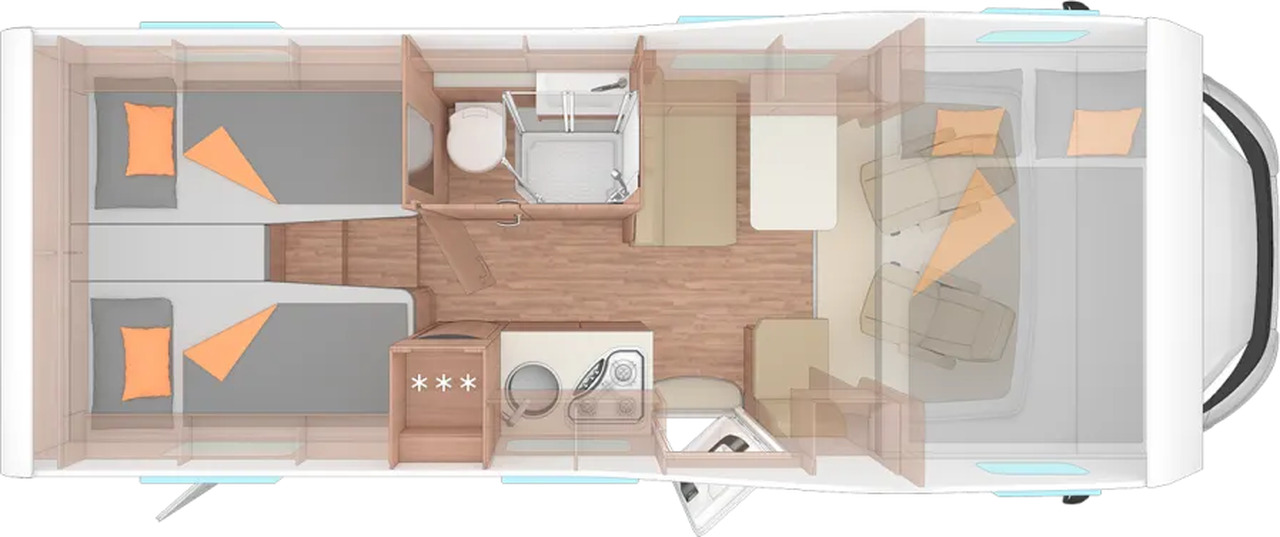 Wohnmobil Weinsberg CaraHome 650 MEG - Alkov kemperis: foto 2 Wohnmobil Weinsberg CaraHome 650 MEG - Alkov kemperis: foto 2