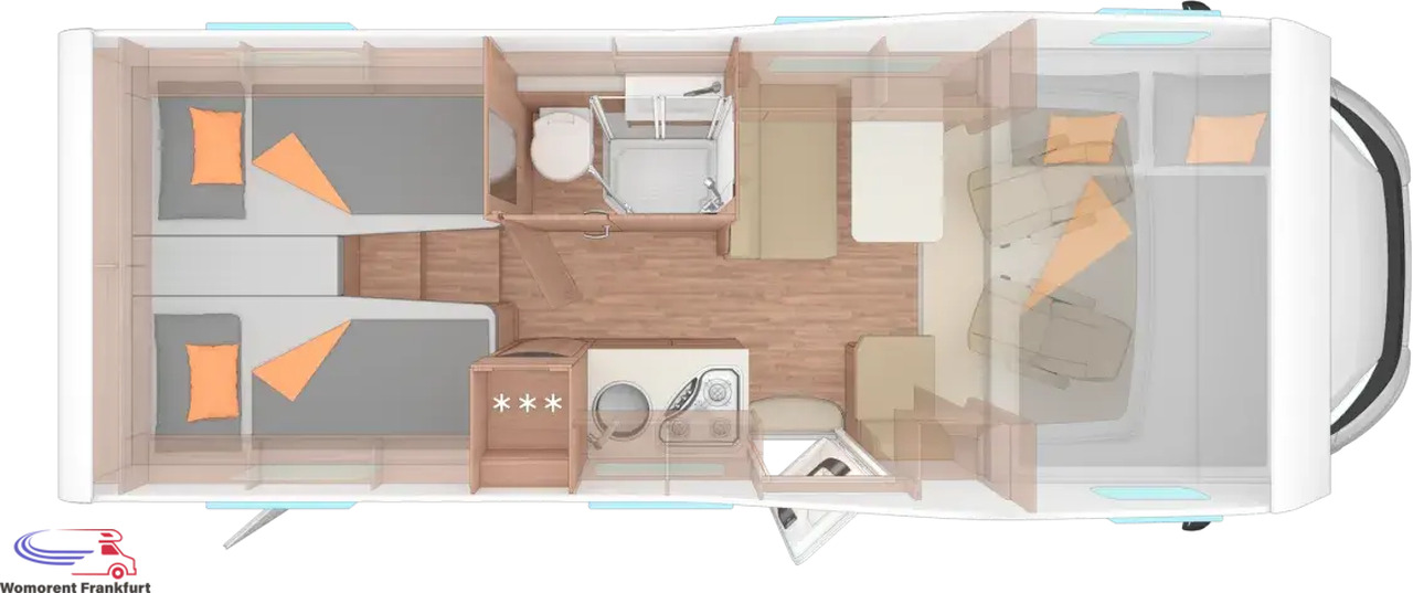 Wohnmobil Weinsberg CaraHome 650 MEG - Alkov kemperis: foto 2 Wohnmobil Weinsberg CaraHome 650 MEG - Alkov kemperis: foto 2