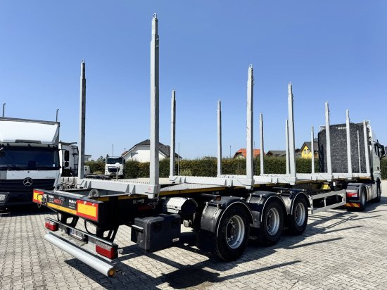 MEGA TIMBER LONG Holzauflieger 6 Rungenpaare - Kokvedēja puspiekabe: foto 1 MEGA TIMBER LONG Holzauflieger 6 Rungenpaare - Kokvedēja puspiekabe: foto 1
