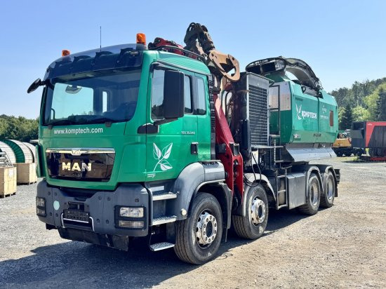 MAN TGS 35.540 8x4 mit Komptech-Zusatzeinheit - Meža tehnika, Kravas automašīna: foto 1 MAN TGS 35.540 8x4 mit Komptech-Zusatzeinheit - Meža tehnika, Kravas automašīna: foto 1
