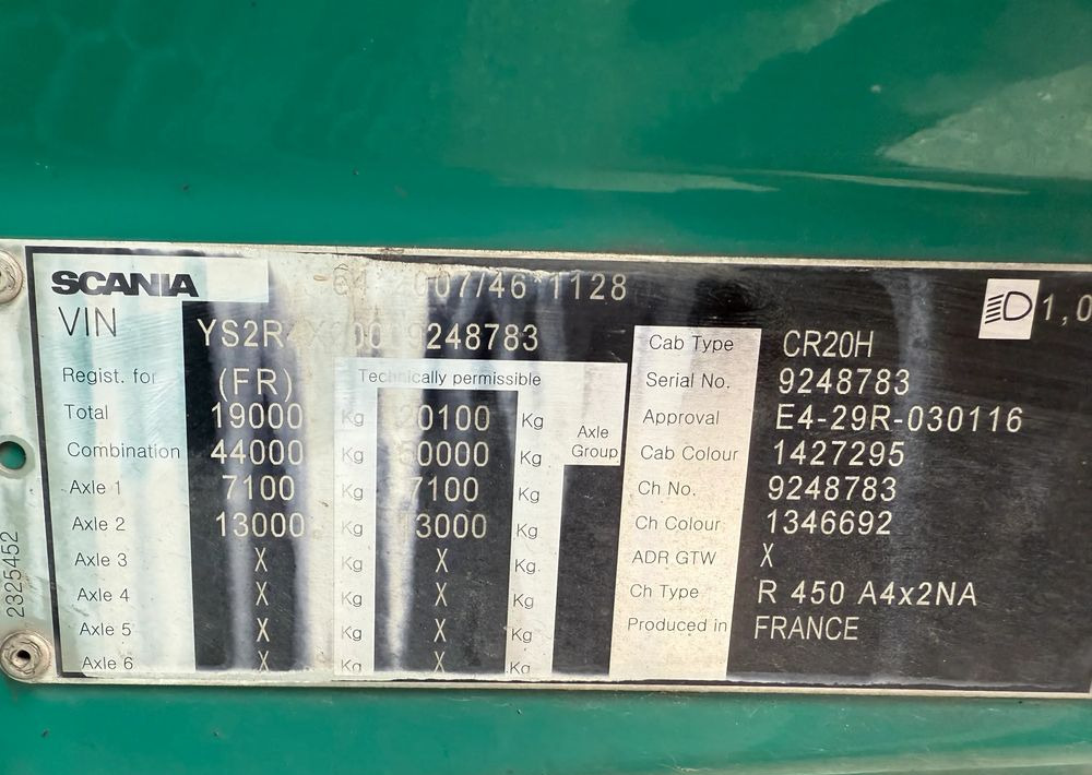 Vilcējs Scania R450: foto 7 Vilcējs Scania R450: foto 7