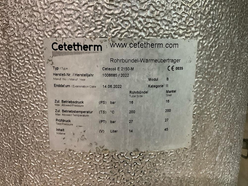 Cetetherm Cetecoil E 2150-M - Pārtikas iekārta: foto 4 Cetetherm Cetecoil E 2150-M - Pārtikas iekārta: foto 4