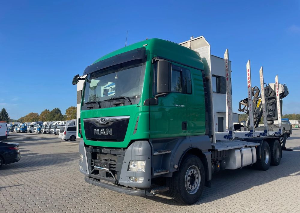 MAN TGX 26.500, 6x4, HDS EPSILOM M12Z, do transportu drewna. - Kokvedējs, Kravas auto ar manipulatoru: foto 2 MAN TGX 26.500, 6x4, HDS EPSILOM M12Z, do transportu drewna. - Kokvedējs, Kravas auto ar manipulatoru: foto 2