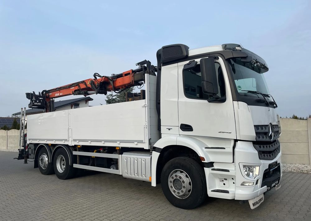 Mercedes-Benz Arocs 2545, HDS ATLAS 186.3 - PILOT - Kravas auto ar manipulatoru, Bortu kravas automašīna/ Platforma: foto 4 Mercedes-Benz Arocs 2545, HDS ATLAS 186.3 - PILOT - Kravas auto ar manipulatoru, Bortu kravas automašīna/ Platforma: foto 4