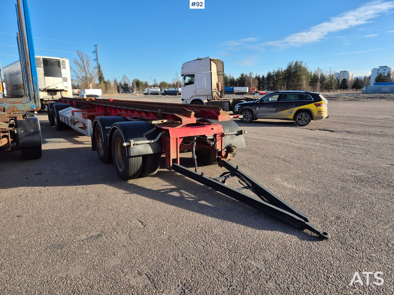 Matec Vaihtolavaperävaunu 4-akselinen - Piekabe: foto 3 Matec Vaihtolavaperävaunu 4-akselinen - Piekabe: foto 3
