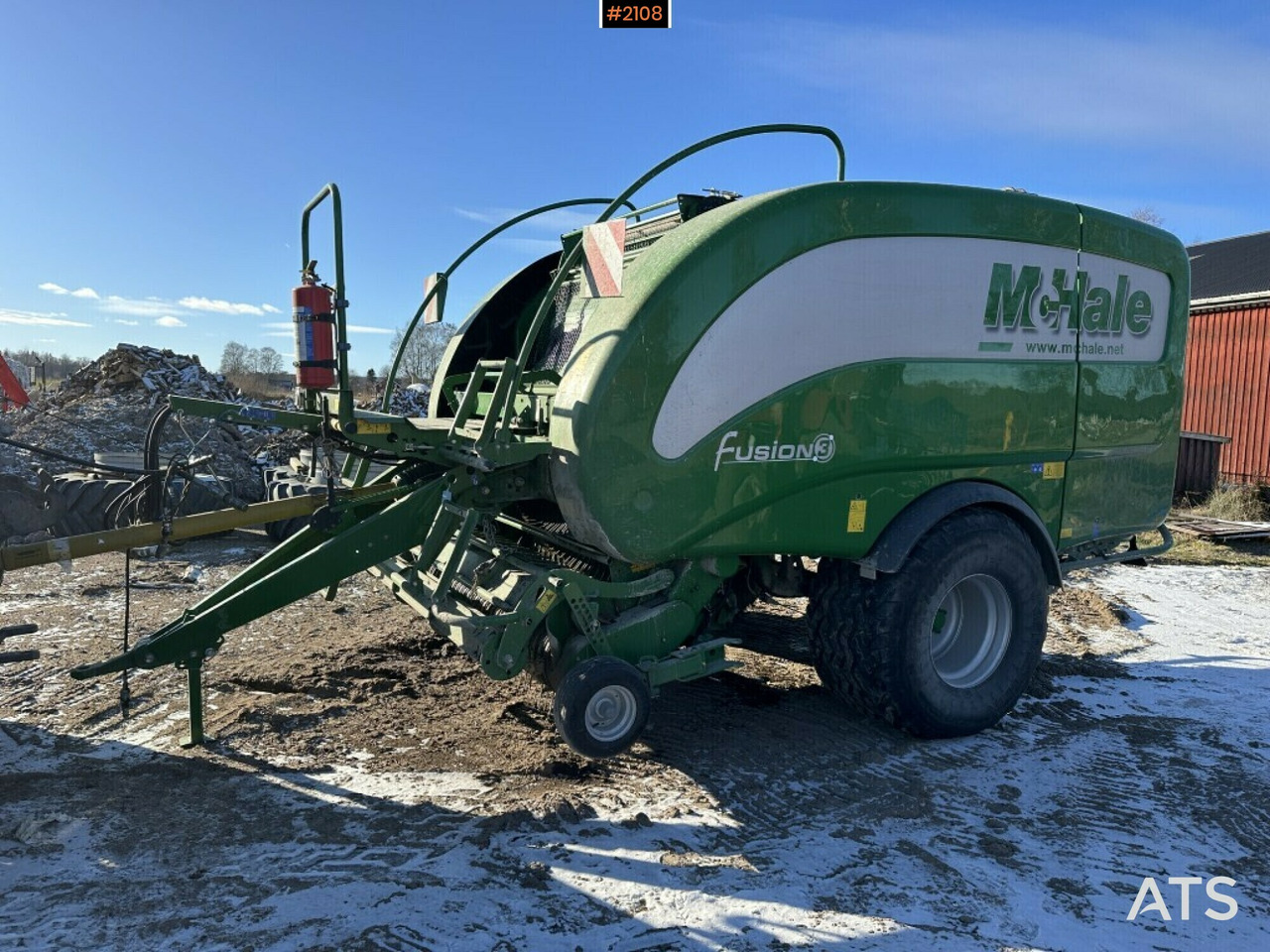 Round baler Mchale fusion 3 only 8490 bales (see video) - Siena sagatavošanas tehnika: foto 4 Round baler Mchale fusion 3 only 8490 bales (see video) - Siena sagatavošanas tehnika: foto 4