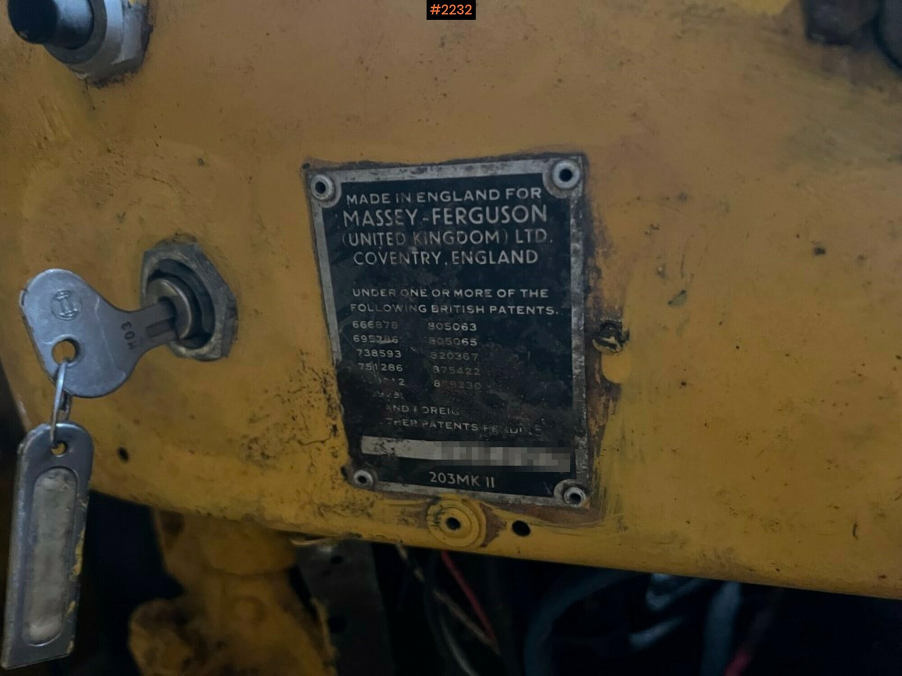 Traktors Tractor- MASSEY-FERGUSON 203: foto 20
