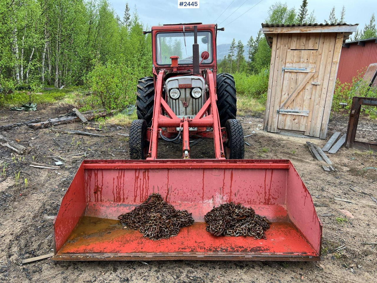 VALMET 565 Tractor with bucket - Traktors: foto 3 VALMET 565 Tractor with bucket - Traktors: foto 3