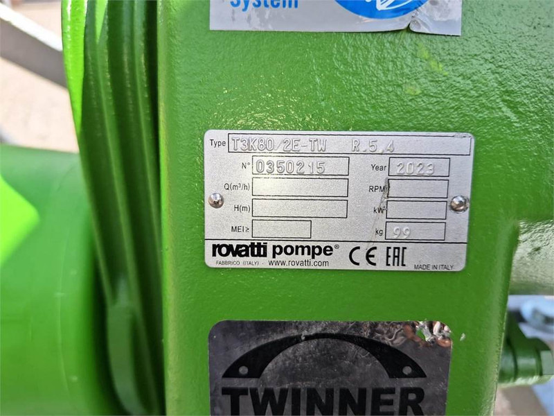 Rovatti T3K80/2E PTO pomp op bok - Uzkarināmais miglotājs: foto 5 Rovatti T3K80/2E PTO pomp op bok - Uzkarināmais miglotājs: foto 5