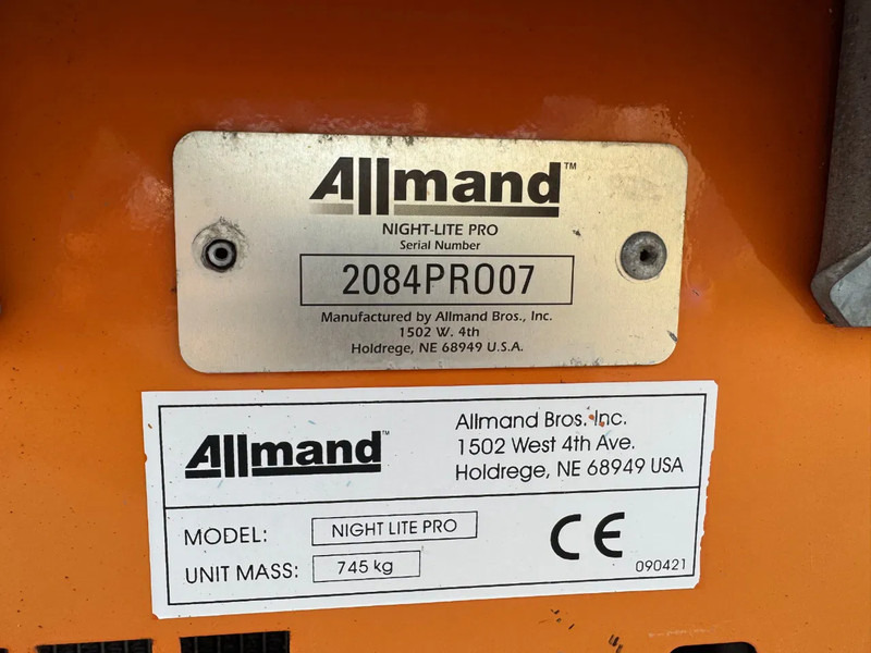 Apgaismojuma stabs Doosan Allmand Night-Light Pro mobiele lichtmast LED: foto 15