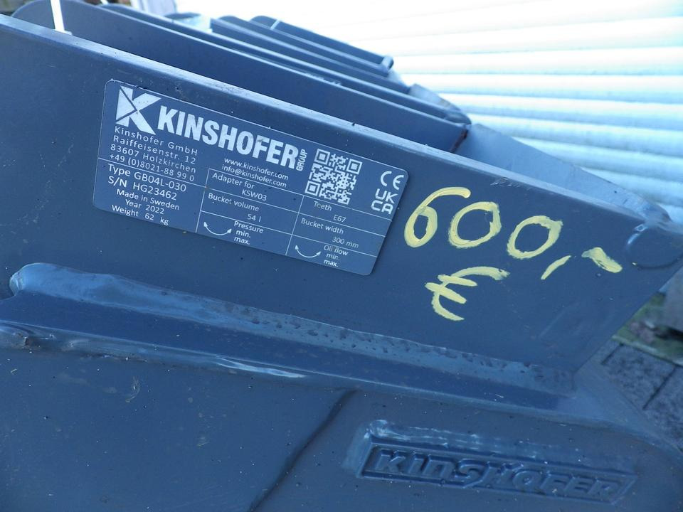 Kinshofer Tieflöffel MS03 300 mm GÜNSTIG - Ekskavatora kauss: foto 5 Kinshofer Tieflöffel MS03 300 mm GÜNSTIG - Ekskavatora kauss: foto 5