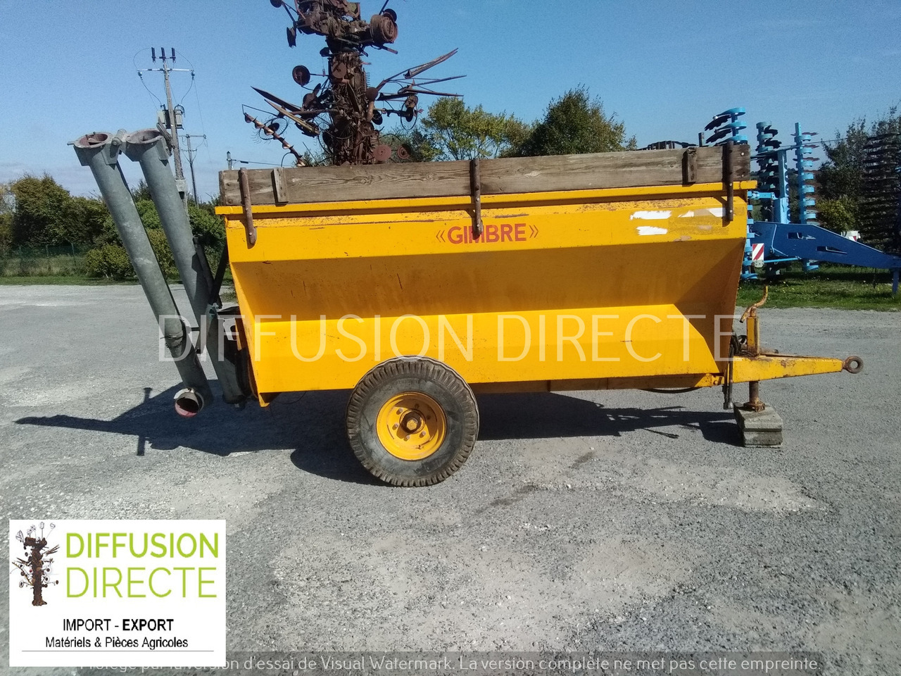 GIMBRE TOMBEREAU 4000 - Piekabe pašizgāzējs: foto 1 GIMBRE TOMBEREAU 4000 - Piekabe pašizgāzējs: foto 1