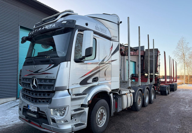 Mercedes-BenzArocs 8x4 - Kokvedējs, Kravas auto ar manipulatoru: foto 1 Mercedes-BenzArocs 8x4 - Kokvedējs, Kravas auto ar manipulatoru: foto 1