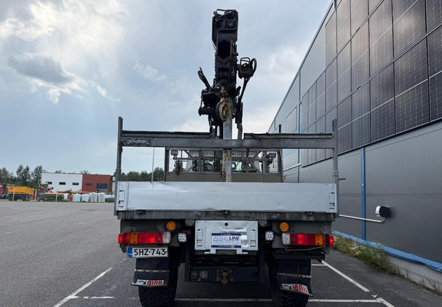 Mercedes-BenzUnimog U5000 + Hiab 099 E-4 - Bortu kravas automašīna/ Platforma, Kravas auto ar manipulatoru: foto 4 Mercedes-BenzUnimog U5000 + Hiab 099 E-4 - Bortu kravas automašīna/ Platforma, Kravas auto ar manipulatoru: foto 4