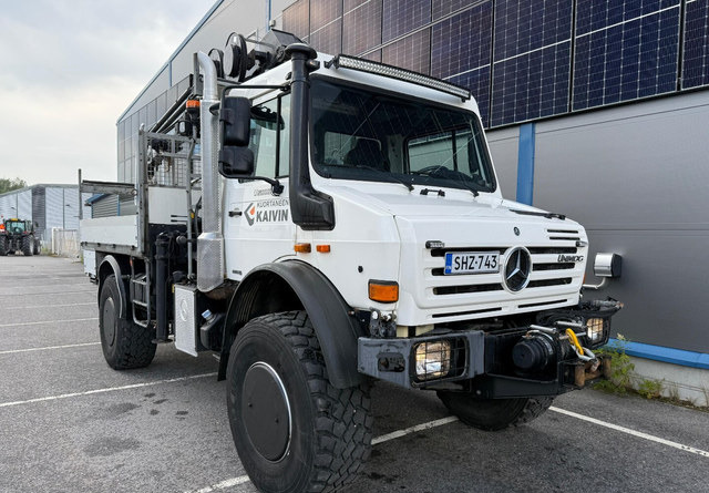 Mercedes-BenzUnimog U5000 + Hiab 099 E-4 līzingu Mercedes-BenzUnimog U5000 + Hiab 099 E-4: foto 8