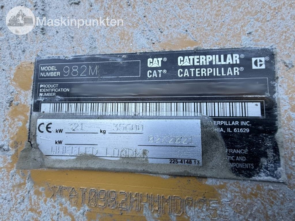 Riteņu iekrāvējs CAT 982 M: foto 42