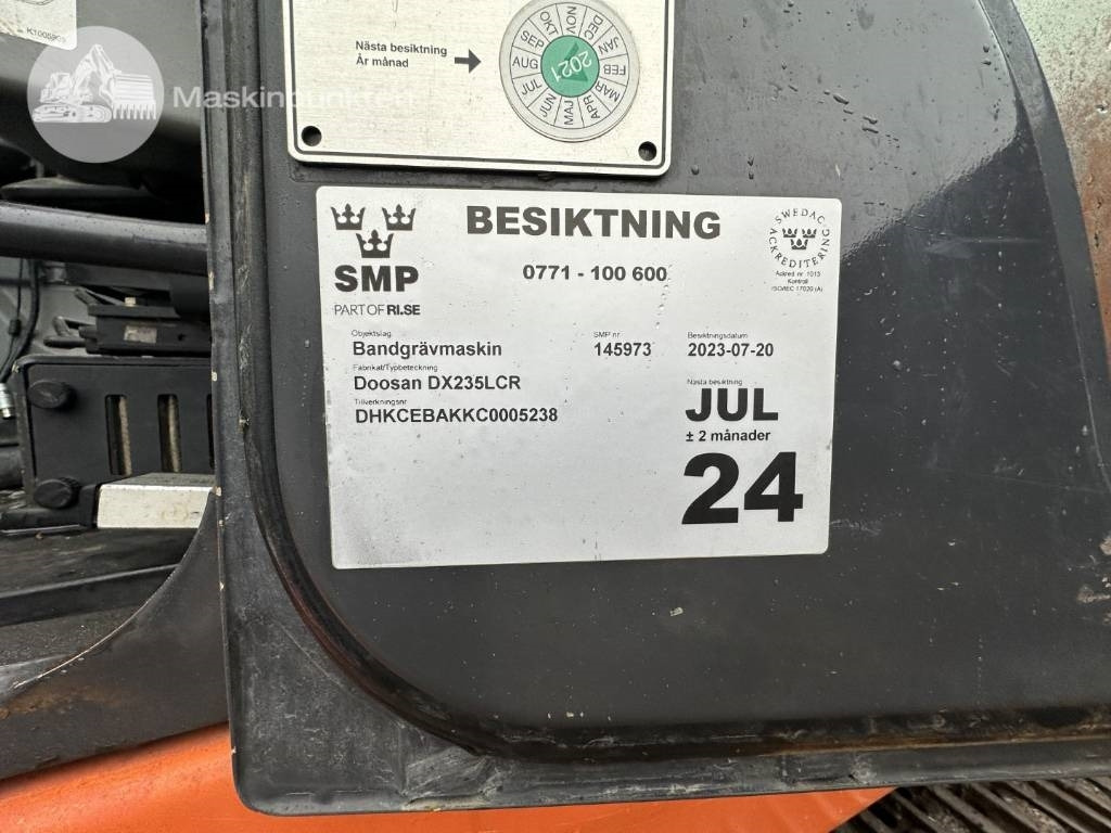 Kāpurķēžu ekskavators Doosan DX 235 LCR: foto 30