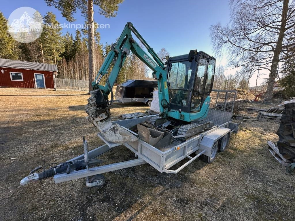 Kobelco SK 18 Med vagn! - Mini-ekskavators: foto 2 Kobelco SK 18 Med vagn! - Mini-ekskavators: foto 2