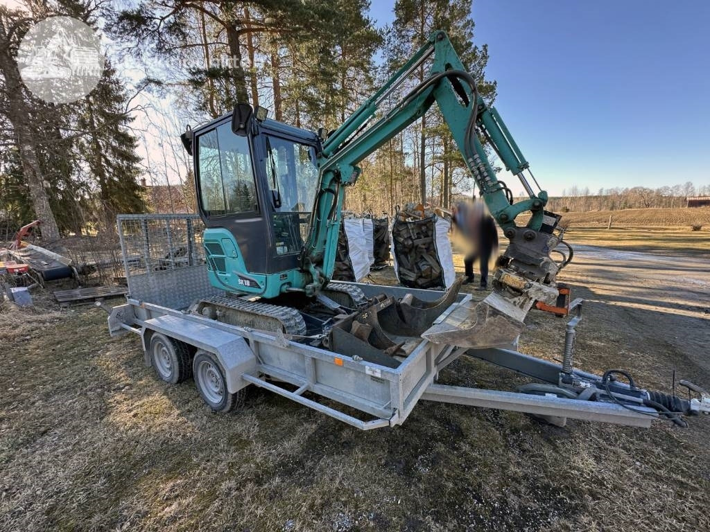 Kobelco SK 18 Med vagn! - Mini-ekskavators: foto 4 Kobelco SK 18 Med vagn! - Mini-ekskavators: foto 4