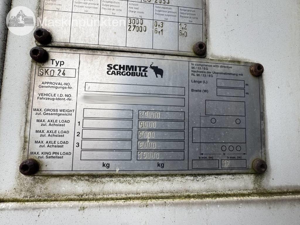 Schmitz SKO 24 - Puspiekabe refrižerators: foto 5 Schmitz SKO 24 - Puspiekabe refrižerators: foto 5