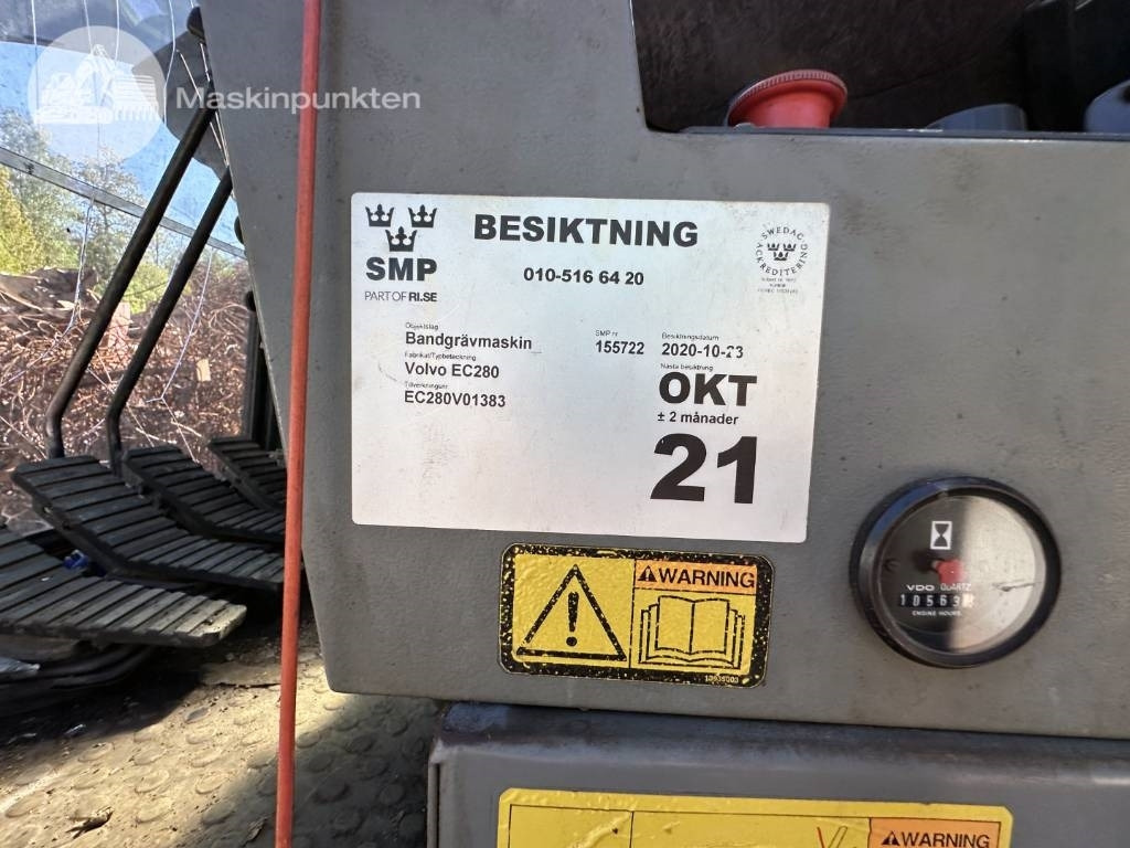 Kāpurķēžu ekskavators Volvo EC 280: foto 22