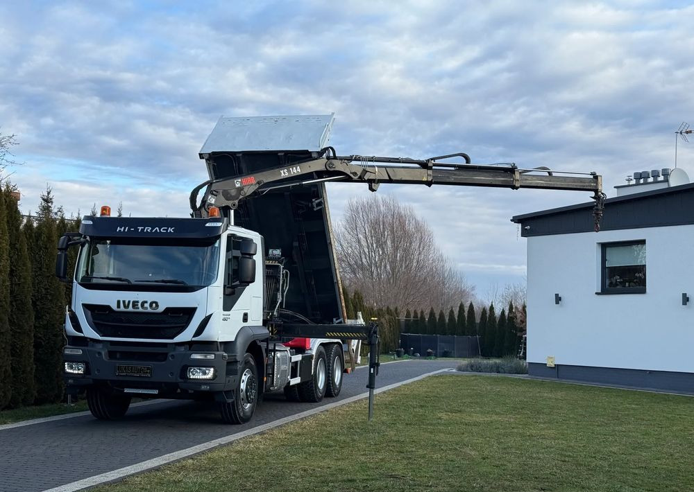 Iveco TRAKKER 450 6X4 PODWÓJNA HYDRO-BURTA HIAB 104 - Kravas automašīna pašizgāzējs: foto 1 Iveco TRAKKER 450 6X4 PODWÓJNA HYDRO-BURTA HIAB 104 - Kravas automašīna pašizgāzējs: foto 1