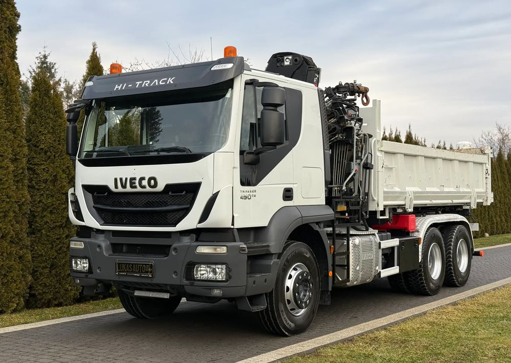 Iveco TRAKKER 450 6X4 PODWÓJNA HYDRO-BURTA HIAB 104 - Kravas auto ar manipulatoru, Kravas automašīna pašizgāzējs: foto 5 Iveco TRAKKER 450 6X4 PODWÓJNA HYDRO-BURTA HIAB 104 - Kravas auto ar manipulatoru, Kravas automašīna pašizgāzējs: foto 5