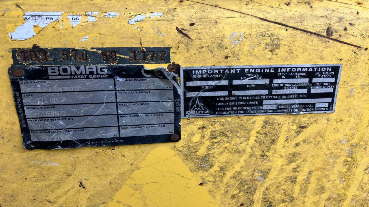 BOMAG DE BC 772 RB-2 Stage IIIa/Tier 3 - Vibrorullis: foto 5 BOMAG DE BC 772 RB-2 Stage IIIa/Tier 3 - Vibrorullis: foto 5