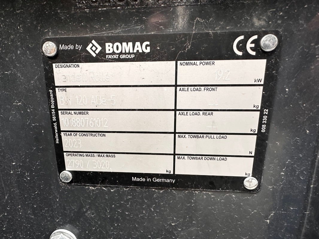 BOMAG DE BW 120 ADe-5 - Veltnis: foto 2 BOMAG DE BW 120 ADe-5 - Veltnis: foto 2