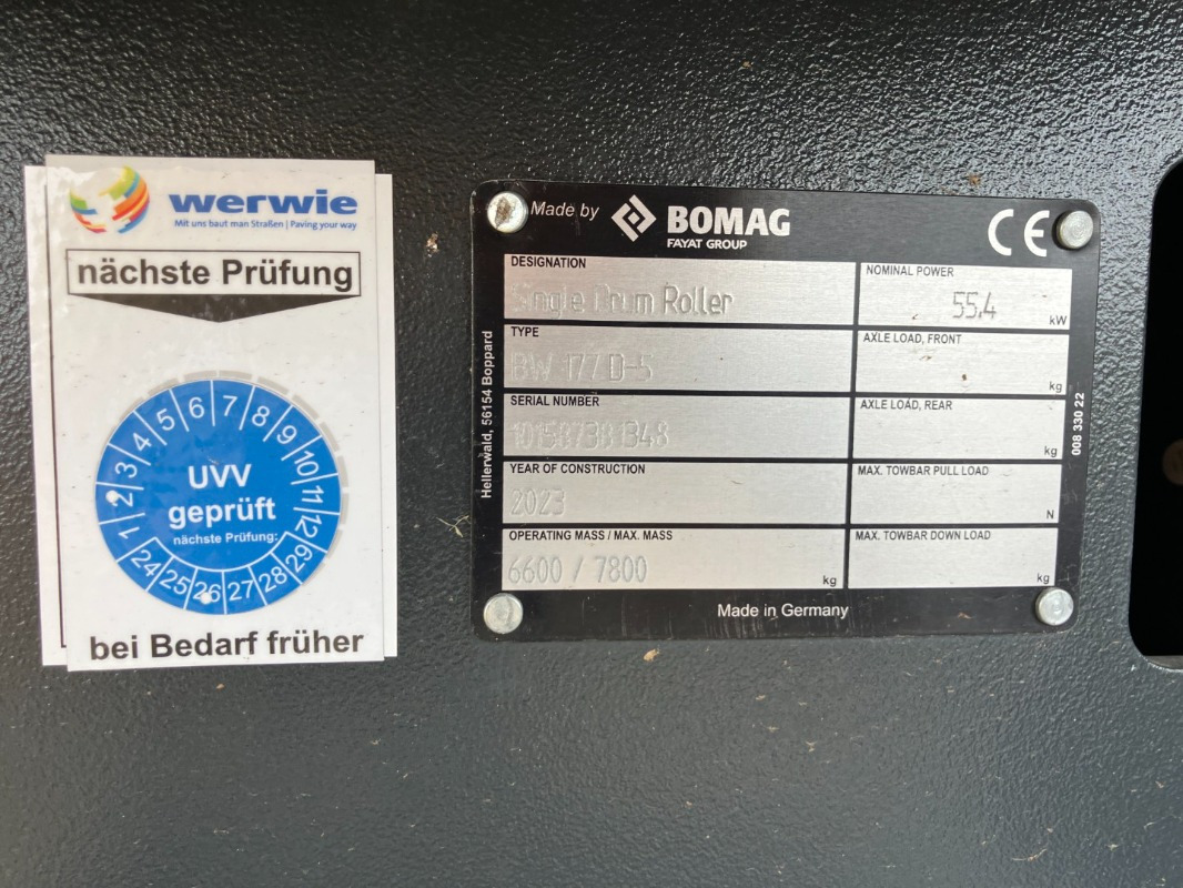 BOMAG DE BW 177 D-5 Stage V/Tier 4f - Veltnis: foto 3 BOMAG DE BW 177 D-5 Stage V/Tier 4f - Veltnis: foto 3