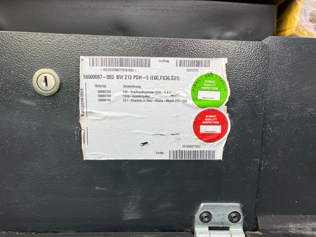 BOMAG DE BW 213 PDH-5 Stage V/Tier 4f - Veltnis: foto 3 BOMAG DE BW 213 PDH-5 Stage V/Tier 4f - Veltnis: foto 3