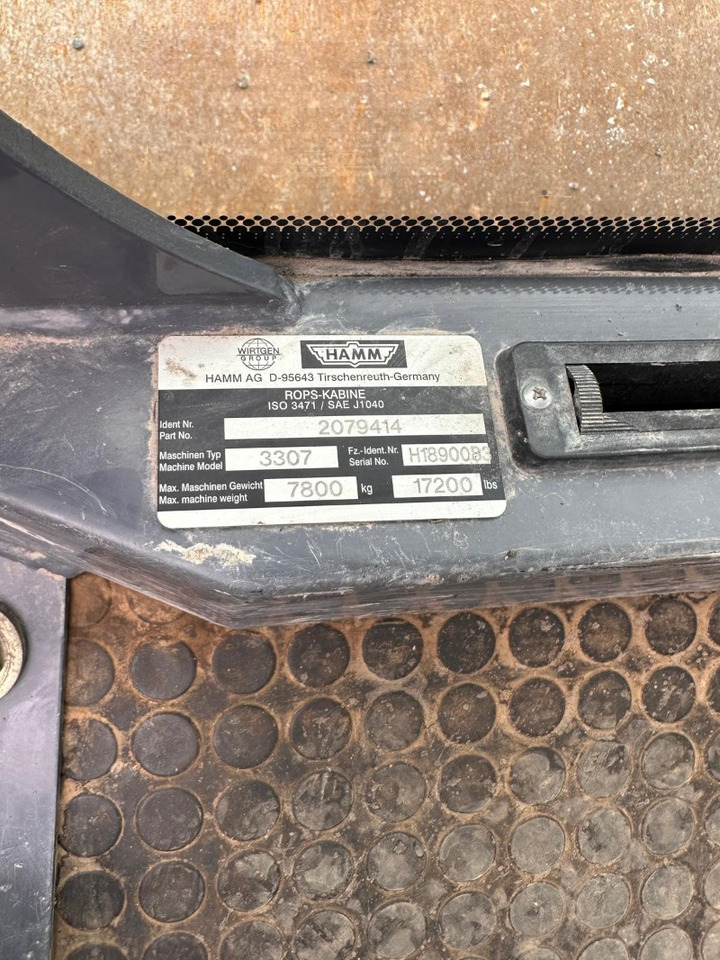 HAMM 3307 - Vibrorullis: foto 3 HAMM 3307 - Vibrorullis: foto 3