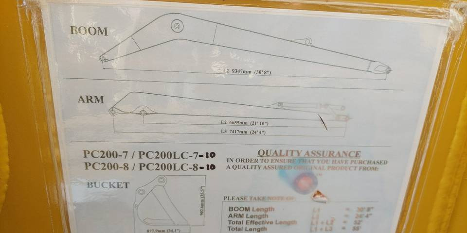 Jaunā Strēle Ramie long reach z łyżką do koparki JCB i Komatsu  PC210: foto 8