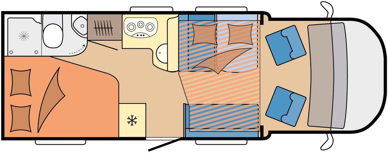 Hobby Optima T65 HFL ONTOUR *165PS*MARKISE*SOFORT* - Daļēji integrētais kemperis: foto 4 Hobby Optima T65 HFL ONTOUR *165PS*MARKISE*SOFORT* - Daļēji integrētais kemperis: foto 4