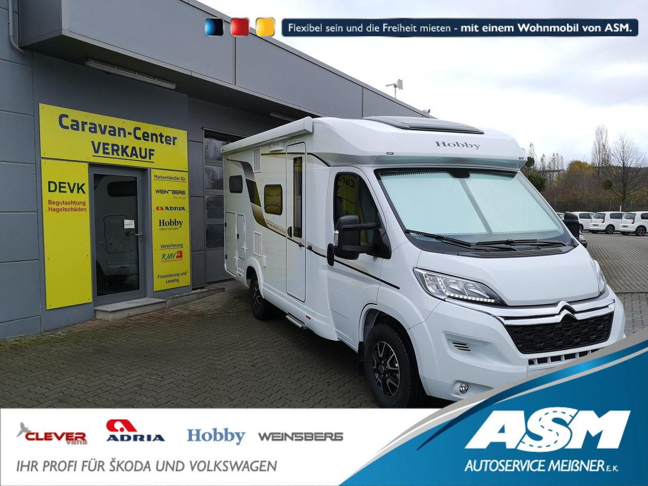 Hobby Optima V65 GE Ontour*AHK*NAVI*MARKISE*SOFORT* - Daļēji integrētais kemperis: foto 1 Hobby Optima V65 GE Ontour*AHK*NAVI*MARKISE*SOFORT* - Daļēji integrētais kemperis: foto 1