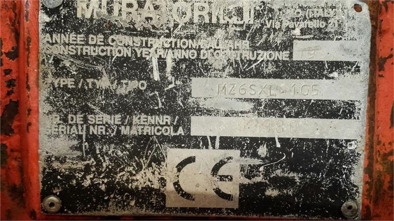 Muratori MZ6SXL 105 - Komunālā/ Specializētā tehnika: foto 5 Muratori MZ6SXL 105 - Komunālā/ Specializētā tehnika: foto 5