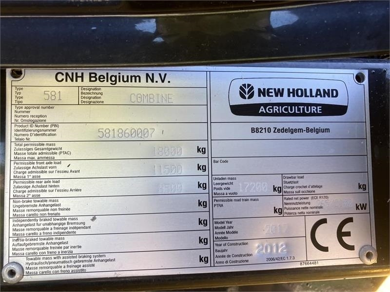 Labības kombains New Holland CX 8080 SLH: foto 9
