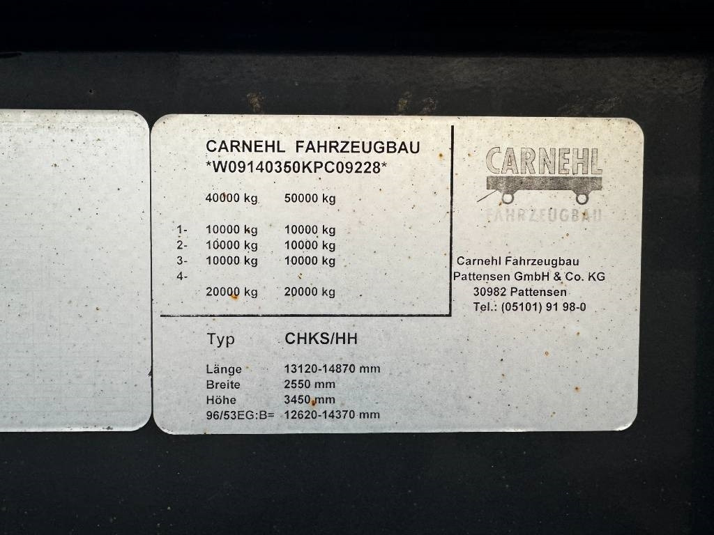 Carnehl SANH KIPPER CHKS/HH - Puspiekabe pašizgāzējs: foto 4 Carnehl SANH KIPPER CHKS/HH - Puspiekabe pašizgāzējs: foto 4