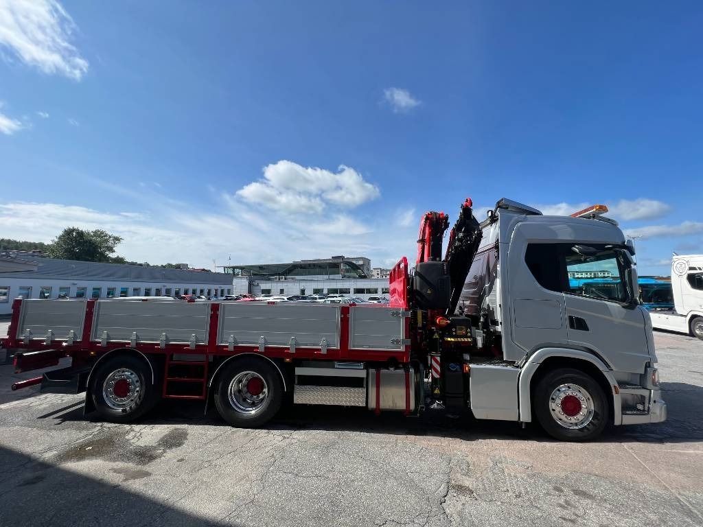 Kravas auto ar manipulatoru Scania G 360 6x2*4 Brädgårdsbil: foto 8