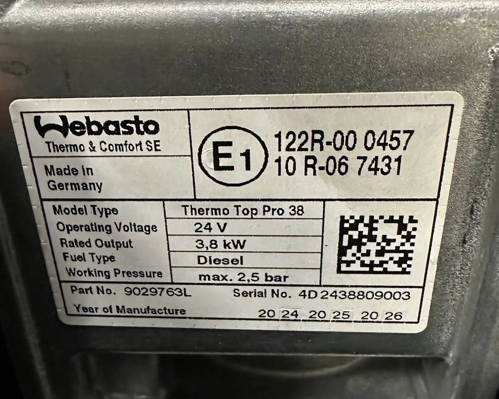 SCANIA R S OGRZEWANIE POSTOJOWE WEBASTO 3114280 NOWE - Apsilde/ Ventilācija - Kravas automašīna: foto 3 SCANIA R S OGRZEWANIE POSTOJOWE WEBASTO 3114280 NOWE - Apsilde/ Ventilācija - Kravas automašīna: foto 3